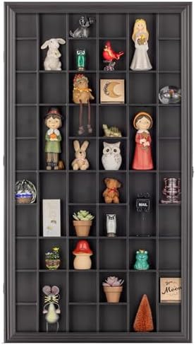Gallery Solutions Black Shot Glass Display Case, 17 x 32 in. Wall Mount - Image 2