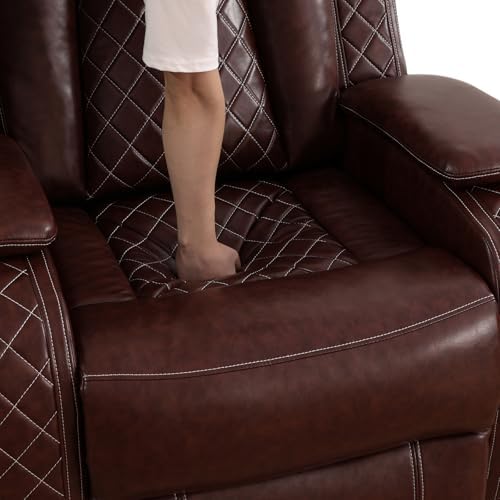 Power Recliner Sofa Set with LED Lights, Includes a Power Recliner 1 Seat and a - Image 5