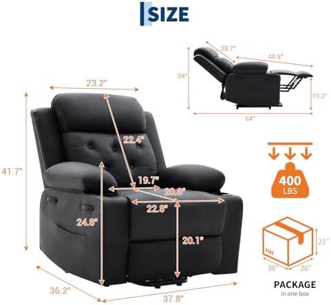 Garvee Oversized Power Lift Recliner Chair - Image 2