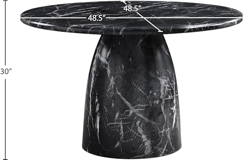 Meridian Furniture 701Black-T Cosenza Collection Art Deco 48.5" Indoor/Outdoor - Image 3
