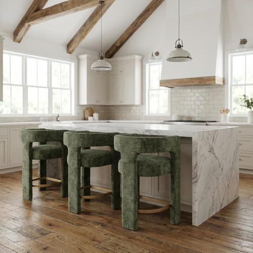 Jofran Gwen Forest Upholstered Counter Stool - Image 2