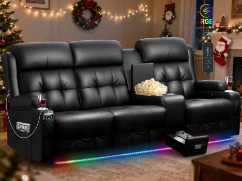 RV Loveseat Recliner Sofa, Home Theater Seating by TOMOSLTER