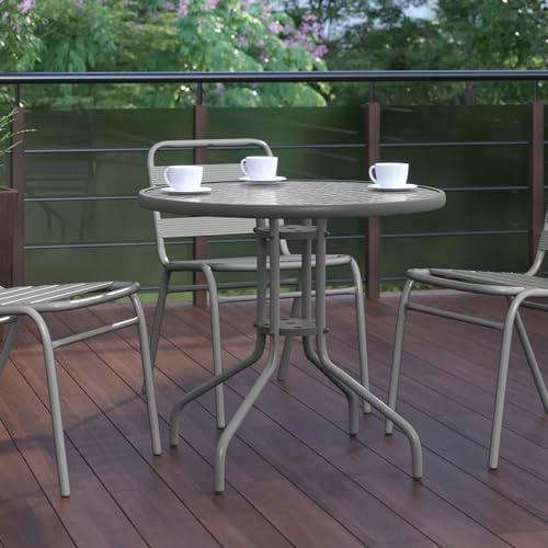 Flash Furniture 31.5 in Metal Round Table - Image 6