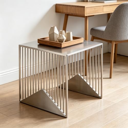 Stainless Steel Side Table - Image 6