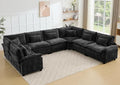 Oversized Modular Sectional Sofa Set, Convertible Deep Seat Cloud Couch by Unknown
