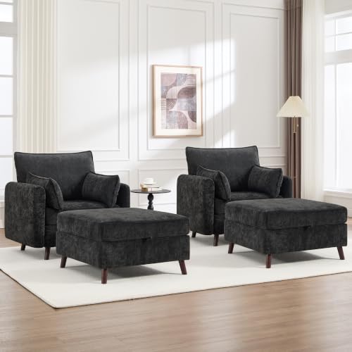 Set of 4 Oversized Accent Chair by HOMYKA
