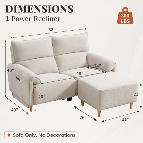 ANJ Loveseat Left Recliner Chaise - Image 2