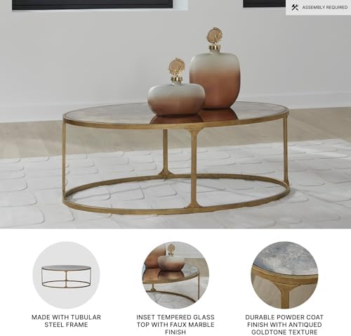 Signature Design by Ashley Oval Coffee Table - Image 4