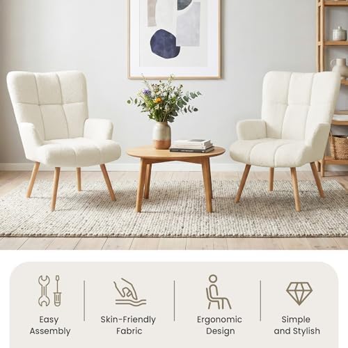 Joysoul Modern Accent Chair, High Back Arm Chair - Image 3