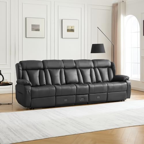 110" Reclining Sofa 4 Seater Recliner Couch - Image 2