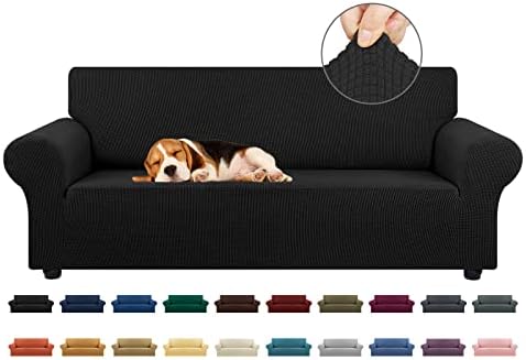 KEKUOU Stretch Couch Covers for Sofa, 3 Cushion Couch Slipcover by KEKUOU