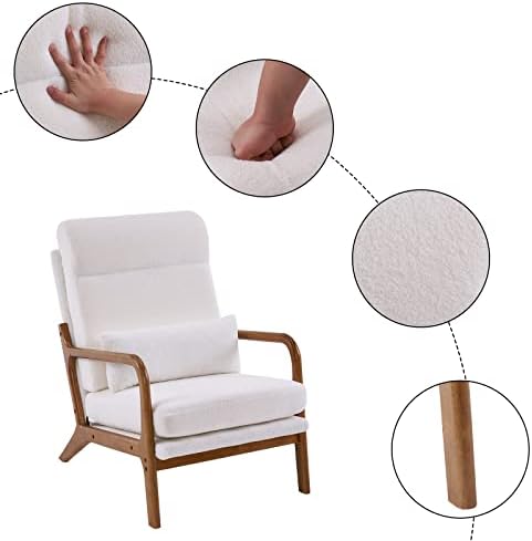 Karl home Accent Chair High Back Mid-Century Modern - Image 5