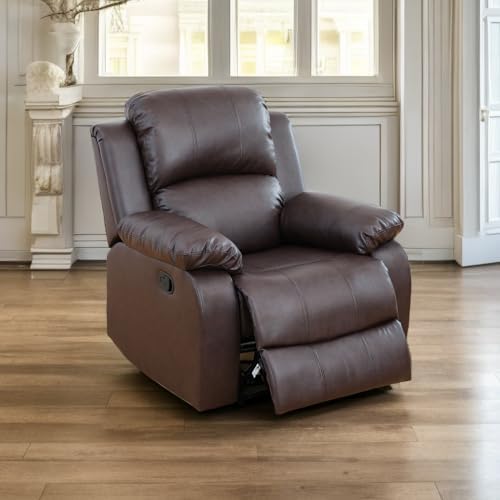A Ainehome Living Room Furniture Set Leather Recliner Sofa Set Loveseat Chair by AAinehome