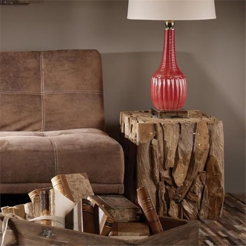 Bowery Hill Teak Root Bunching Cube Accent Table, 18.5"H x 16.5"W x 16.5"D - Image 4
