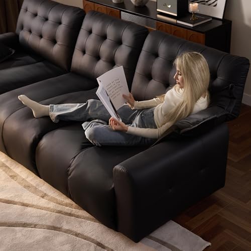 Oversized Sectional Couches for Living Room, Modular Leather Cloud Couch - Image 6