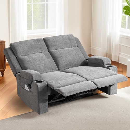 55" RV Loveseat Recliner – Space-Saving Double Reclining RV Sofa, Compact - Image 4