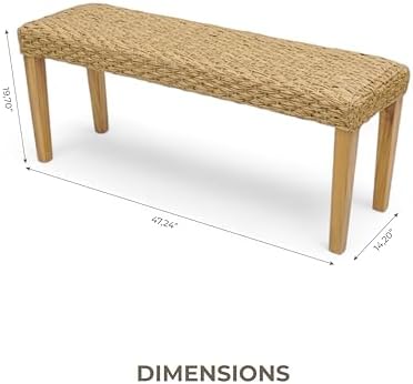 Outdoor Rattan Backless Bench - Image 2