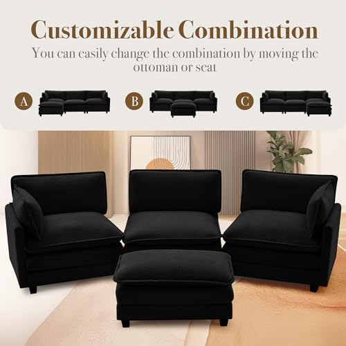 ROWHY 112'' Modular Sectional Cloud Couch - Image 3