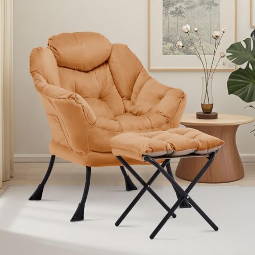 Lazy Chair with Ottoman, Comfy Reading Chair - Image 2
