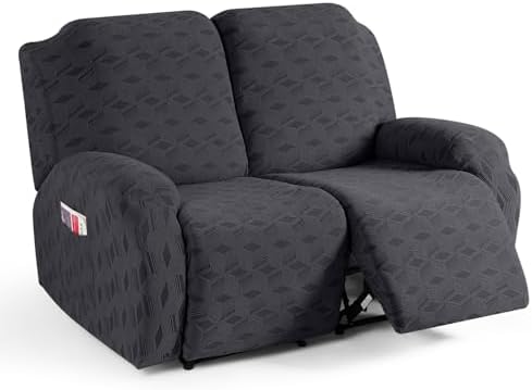 TAOCOCO Recliner Loveseat Cover, Stretch Jacquard Reclining Loveseat Cover by TAOCOCO
