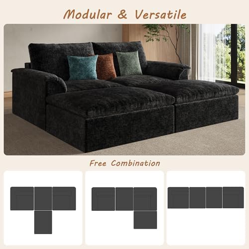 EASE MOOSE Boneless Sectional Couch, Cloud Sofa Bed - Image 5