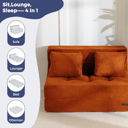 MAXYOYO Convertible Sofa Bed, Fold Out Sofa Couch - Image 6
