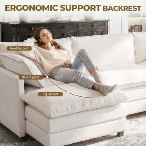 LEVELEVE 146" U-Shape Modular Sofa - Image 6