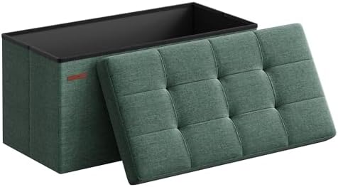 SONGMICS 30 Inches Folding Storage Ottoman Bench, Load 660 lb by SONGMICSbySONGMICSHOME