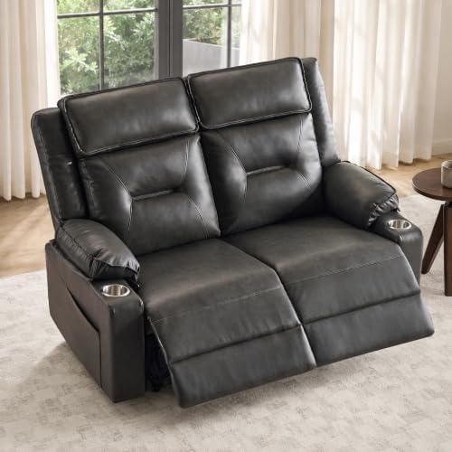 Manual Reclining Loveseat, 2-Seat Gravity Glide Recliner Couch by NOOKSLEEPER