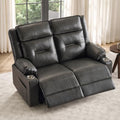Manual Reclining Loveseat, 2-Seat Gravity Glide Recliner Couch by NOOKSLEEPER
