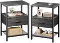 Huuger Nightstand Set of 2, Night Stand by Huuger