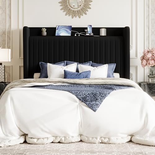 SHA CERLIN Queen Size Velvet Bed Frame - Image 3