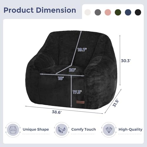 MAXYOYO Bean Bag Chair, Comfy Bean Bag Sofa - Image 2