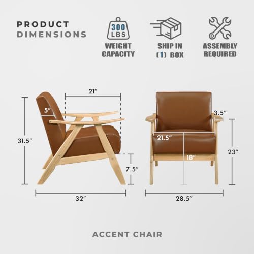 Lexicon Faux Leather Accent Chair - Image 2