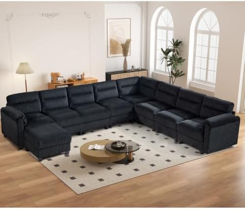 HAOMARKETS 135” Modular Sectional L Shaped Corner Sofa by HAOMARKETS