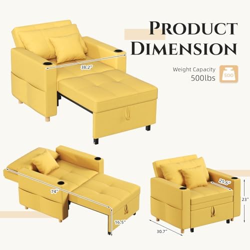 YODOLLA Sleeper Chair Bed - Image 3