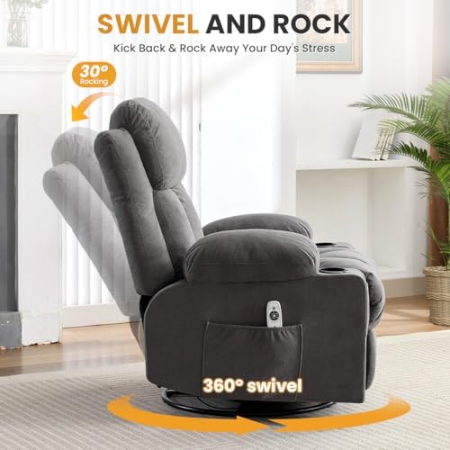 Swivel Rocker Recliner Chair - Image 6