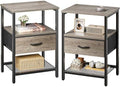Huuger Nightstand Set of 2, Night Stand by Huuger