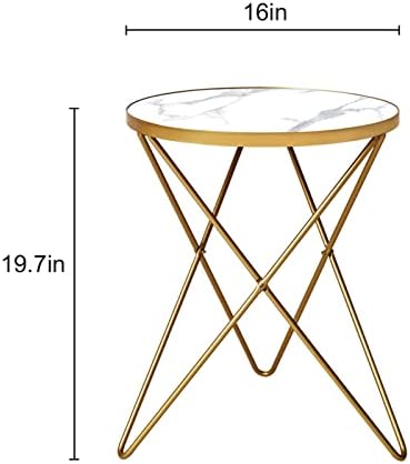 HLR Modern Round Side Table, End Table - Image 2