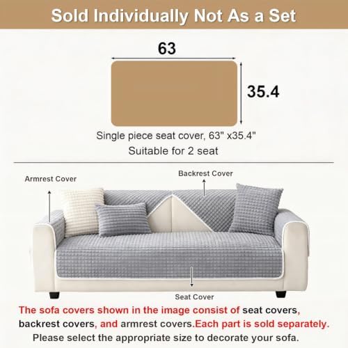 Soft Velvet Fuzzy Couch Covers Washable - Image 4