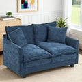 50'' Loveseat Sofa Cloud Sofa Couch, Modern Loveseats 2 Seat Couch 27" Deep Seat by MUDANT