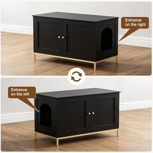 Homhedy 35.4" L Cat Litter Box Enclosure - Image 4