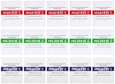 pH Meter Buffer Solution Powder, 15 Pack by Nynelly