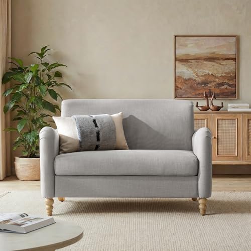 50.5 Inch Mid-century Modern Upholstered Loveseat Sofa by ECOHARBOR