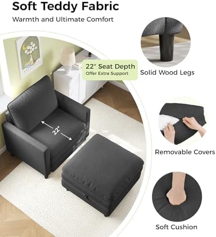 Welzona 3-Layers Cloud Accent Chair - Image 5