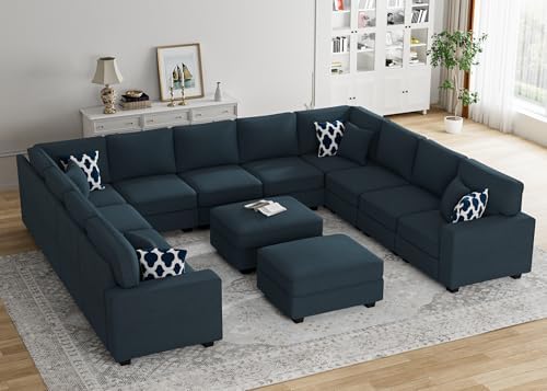 Legend Vansen Oversized Modular Sectional Sofa, U/L‑Shaped Reversible Couch by LLegendVansen