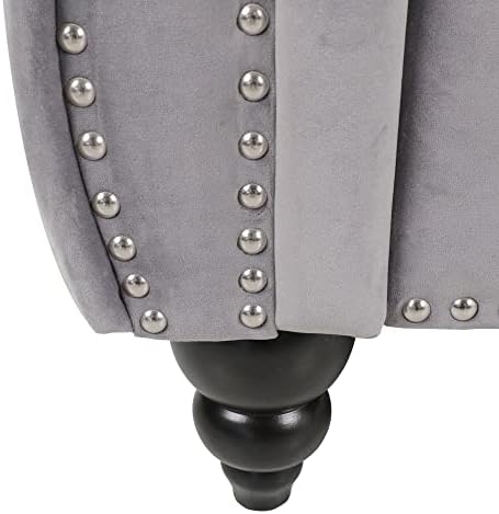 Chesterfield Chair, Modern Velvet Tufted Accent Sofa Couch Chair - Image 5