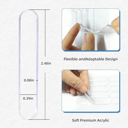 50 PCS Cabinet Door Bumper, Premium Long Strip Door Silencer - Image 2