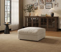 Beige Chenille Storage Ottoman for Cloud Modular Sectional Sofa Couch by Quenvo
