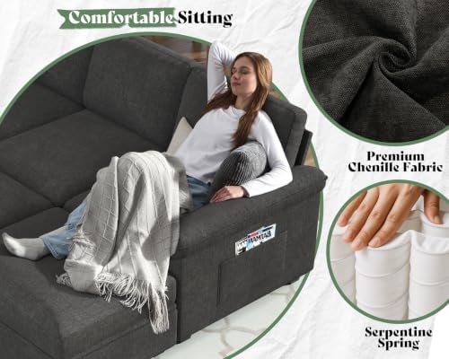 VanAcc 81" Sofa Bed, Sleeper Sofa - Image 6